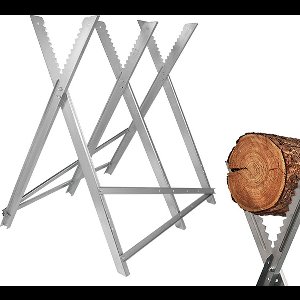 Haushalt Metalen Zaagstandaard - Verstelbaar - 79,5 x 78 x 85 CM - Metaalkleur