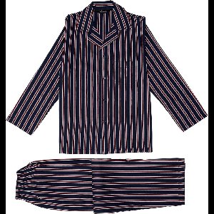 Ambassador 1867 Bio Katoenen Herenpyjama Bombay Stripes Ambassador 1867 Bordeauxrood L