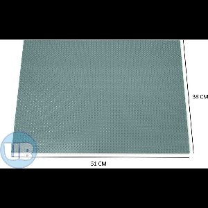 Uniblocks Classic XL bouwplaat Grijs - 51 x 38 cm | City | combineer met Lego bouwplaten | grondplaten 48x64 noppen | wegen | wegplaat | stad | Geschikt voor LEGO bouwplaten bouwplaat wegplaat