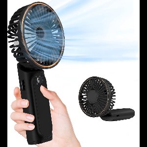 Handventilator met 6 Windstanden en Powerbank functie - Draagbare ventilator - Tafelventilator - Nekventilator - Mini ventilator