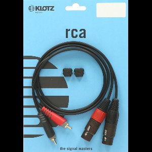 KLOTZ AIS GmbH AT-CF0100 audio kabel 1 m 2 x RCA 2 x XLR (3-pin) Zwart