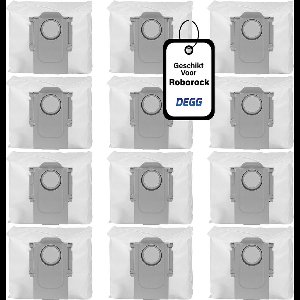 DEGG® - 12x stofzuigerzakken geschikt voor Roborock Q5+, Q7+, Q7MAX+, S7MAXV Ultra, S7 Pro ultra - Robot zakken - Premium kwaliteit