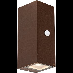 QAZQA baleno - Industriele Wandlamp Up Down voor buiten - 2 lichts - D 10.2 cm - Roestbruin - Industrieel - Buitenverlichting