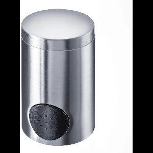 Westmark Zoetjesdispenser, hoogte: 8,6 cm, roestvrij staal/ABS, mat zilver/zwart - per 2 stuks -