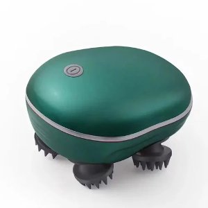 Elektrisch Hoofdmassage Kriebel Apparaat met infrarood - Massageapparaat Mens / Dieren / Honden / Katten - Hoofd Massage - Hoofdmassagespin - Scalp Massager - USB Oplaadbaar - Groen