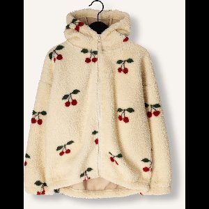 Konges Slojd Jody Teddy Hoodie Grs Jassen Meisjes - Winterjas - Creme - Maat 98