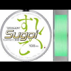Dragon Sugoi Superthin Visdraad 135m 0,052mm Fluo Groen