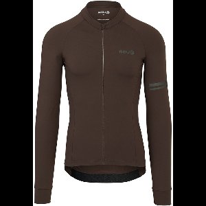 Solid Fietsshirt Lange Mouwen Performance Ground Coffee Heren