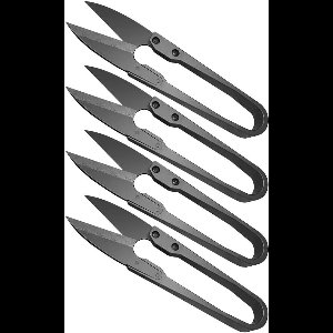 Dolaso 4 Stuks TuinschaarRoesschaar van Roestvrij Staal, Snoeischaar voor Bonsai, Bonsai Gereedschap, Kleine Naaischaar voor het Snoeien van Tuinen, Struike