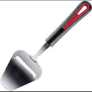 Westmark keuken gerei - kaasschaaf - zilver/zwart/rood - RVS en kunststof - 24 x 7 cm - Gallant serie