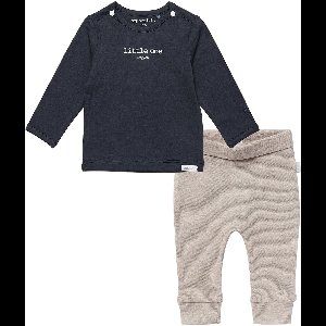 Noppies - Kledingset - 2delig - Broek Naura Taupe - Hester Charcoal - Maat 74