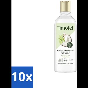 10 x Timotei - Crèmespoeling - Kokosmelk & Aloe Vera - Droog Tot Normaal Haar - 300ml - Haarspoeling - Kokosmelk - Aloe Vera - Droog Haar - Normaal Haar