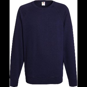 Fruit of the Loom sweater ronde hals maat S heren (marineblauw)