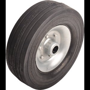 Knott los wiel voor neuswiel 225 x 70 mm - massief rubberen wiel met stalen velg