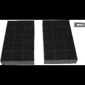 WPRO - koolstoffilter voor afzuigkap voor afzuigkap TYPE B237 - 235X133X20 - PAK 2 - 481281728312