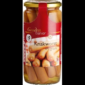 Gouden Banier Knakworst 3 potten x 10 stuks x 45 gram