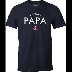Marvel - T-Shirt Black Captain Papa - S