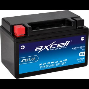 Axcell scooter accu - 12 volt 6.3 ampère - gel accu - onderhoudsvrij - ATX7A-BS