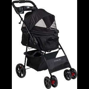 Animal Boulevard Ab45010 - Travel - Hond - Ab Travel Buggy Voor Honden Zwart-xs 86x46x95cm - Maat: Xs