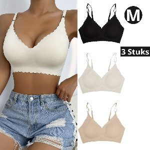 Livano BH Zonder Beugel - Zonder Bandjes - Push-up Bh's - Comfort Bh - Gemengd - M