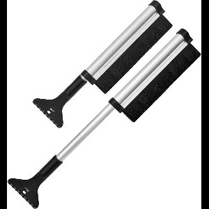 MikaMax Extendable Ice & Snow Scraper - Uitschuifbare ijs & sneeuwschraper - Uitschuifbaar tot 65 cm - ABS & Aluminum - Auto accessoire - Auto gadget