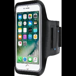 Hardloop Armband voor hardlopen - Sport/ hardloop armband - Sportarmband - Reflectoren - Verstelbaar - LED Hardloopband - Geschikt voor telefoons lengte 14,5 cm en breedte 7,5 cm - Zwart - Gratis verzending