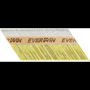 Everwin Stripnagels  D-kop | 3.1 x 90 mm |Glad Gegalvaniseerd| 2000 stuks | 34 graden