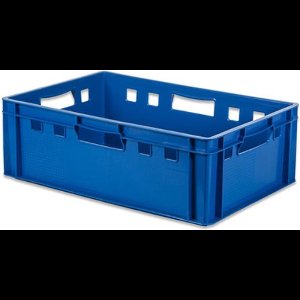 Alpac Stapelbak - Opbergbak - E2 Vleeskrat - 600 x 400 x 200 mm - 40L - Blauw