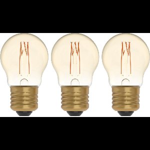 Proventa DECO LED Filament lamp E27 - Model XS - Dimbaar -  ⌀ 45 mm - Extra warm wit - 3-pack
