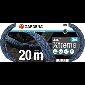 GARDENA Liano™ XtremeTextielslangset 20 m - Zwart - 1/2 inch - 1 stuk(s) - 18470-20
