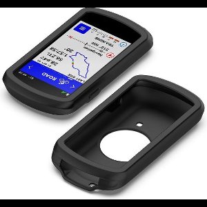 Beschermhoesje + screenprotector voor Garmin Edge 1040 - Siliconen beschermhoes voor fietsnavigatie - zwart