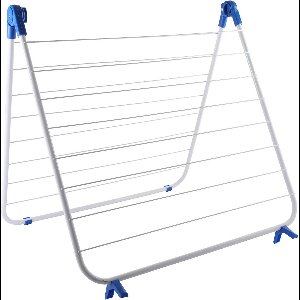 Schaardroogrek voor badkuip, inklapbaar, 10 m drooglengte, ruimtebesparend, 66 x 64 x 14-120 cm