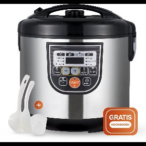 Golermo Multicooker 5L – 11 Programma’s + Kookboek | 860W | Multifunctionele Rijstkoker, Slowcooker & Stoomkoker in 1