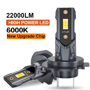 Dimlicht LED H7 6000k, 22000LM, CSP-chips, voor miniformaatontwerp, 12V, aluminiumhuls