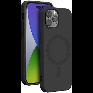 Bigben Connected, MagSafe-compatibel Geschikt voor Apple iPhone 14 Pro-siliconenhoesje, Zwart