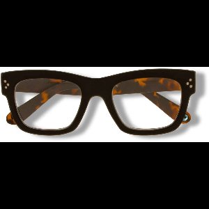 Ear2Ear leesbril York-02 zwart met tortoise poot +2.50 incl. opbergpouch en verpakking