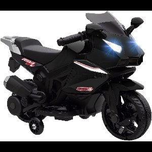 Aiyaplay Electric Ride-on Motorcycle-Kunststof, Staal-75L x 36B x 49H cm-Zwart