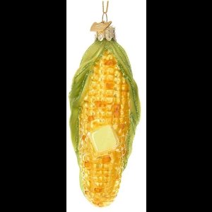 Kerstbal Maiskolf – Glas – 11,5 cm – Kurt S Adler – Handgemaakt Ornament