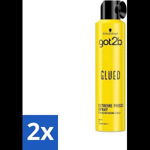 Got2b Glued Extreme Freeze Haarspray 300 ml - Voordeelverpakking - 2 stuks