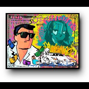 Wallstreet fun coupons - Meerdere kleuren - Canvas 100 x 150 cm