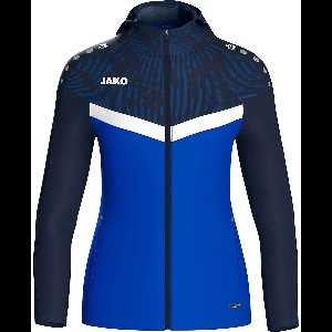Jako Iconic Jas Met Kap Dames - Royal / Marine | Maat: 44