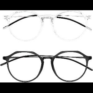 Nordivar - Blauwe licht beschermingsbrilset voor vermoeidheid, anti-slip, blauw lichtfilter, uv-bescherming, uniseks, comfortabel dragen.