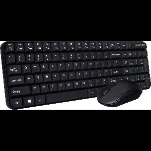 Qware Office - Toetsenbord - Muis - Draadloos - 2.4ghz - USB - Desktopset - Combo - Waterford - Zwart - Qwerty