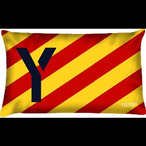 Sierkussen - Buitenkussen Seinvlag Letter Waterafstotend Bootkussen - Multicolor - 40 Cm X 60 Cm