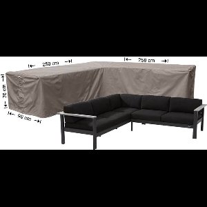 Raffles Covers beschermhoes loungeset / hoekbank (L-vorm) - 250 x 250 H: 70 cm - RHS250 - Hoes voor hoekbank met gelijke zijden - Beide zijden zijn even lang