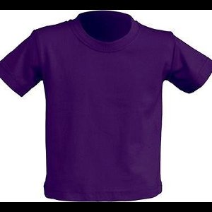 JHK Baby t-shirtjes in purple maat 0 jaar - set van 5 stuks