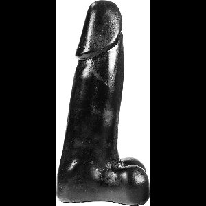 Dark Crystal XXL Dildo 26 x 7 cm - zwart
