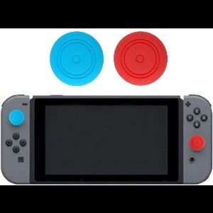 Switch Controller Thumbgrip Thumb Grip Cap Thumbsticks - Blauw/Rood 1 paar