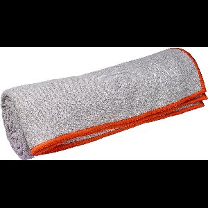 YOGA "GRIP" handdoek met silicone nopjes aan onderzijde, formaat 183 x 61 cm, kleur lichtgrijs, lichtgewicht, voor extra hygiene, super absorberend, snel droogbaar, wasbaar, perfect voor op reis, soft touch, gerecycled materiaal. Perfecte grip!