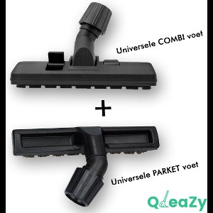 Luxe COMBI & PARKET borstel Geschikt Voor Numatic/Miele/Philips en vele andere Stofzuigers - Stofzuiger Mondstuk Borstel Voet Zuigmond - Parketzuigmond Voor Harde Vloeren/Laminaat/Parket/Marmer - Parketvoet Met Wielen & Zachte Haren - Stofzuigermond